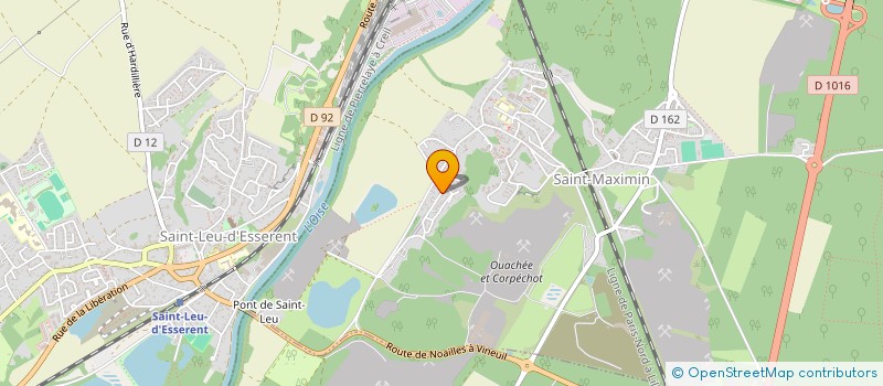 localisation de l'entreprise EG CAP  LACROIX-SAINT-OUEN