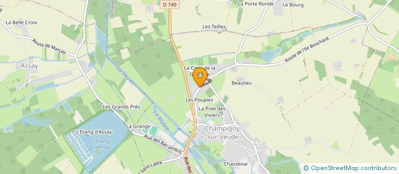 localisation de l'entreprise EG&CO CONSEILS  CHAMPIGNY-SUR-VEUDE
