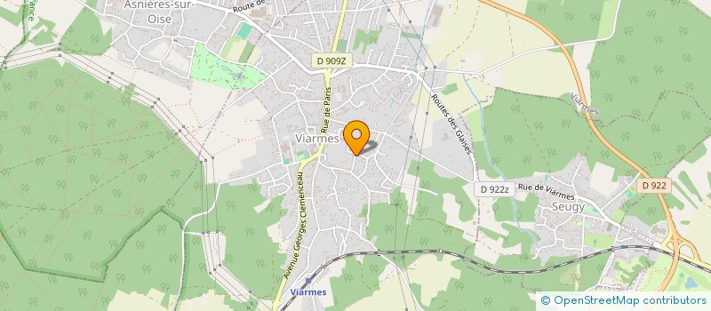 localisation de l'entreprise EG COMMUNICATION  VIARMES