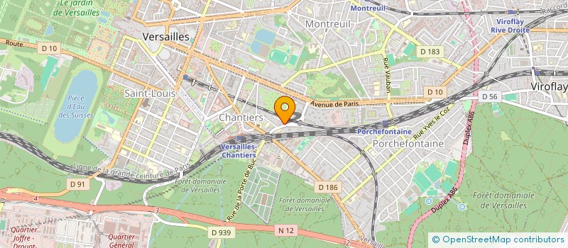localisation de l'entreprise EG CONSEILS à VERSAILLES