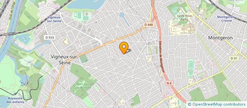 localisation de l'entreprise EG DECORATION  VIGNEUX-SUR-SEINE