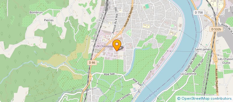 localisation de l'entreprise EG DENTAL à TOURNON-SUR-RHONE