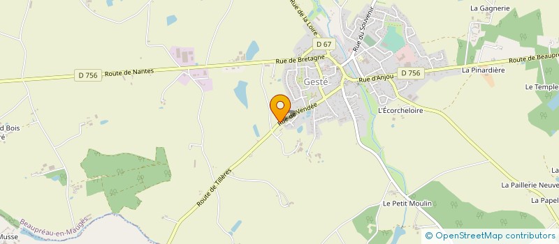 localisation de l'entreprise EG EBENISTERIE GENERALE à CLISSON