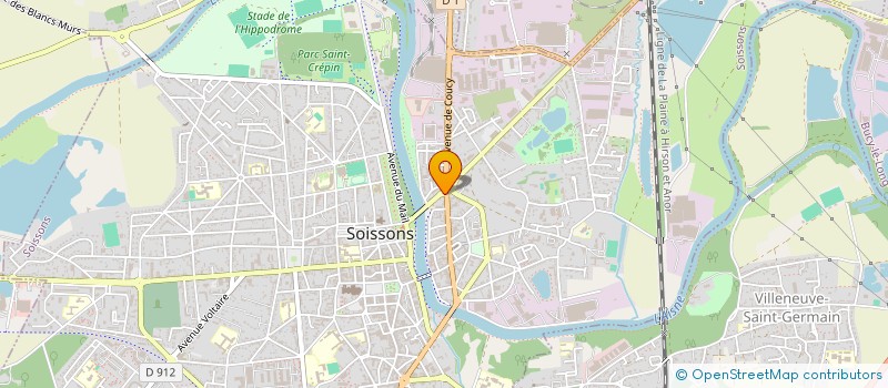 localisation de l'entreprise EG & ED à SOISSONS