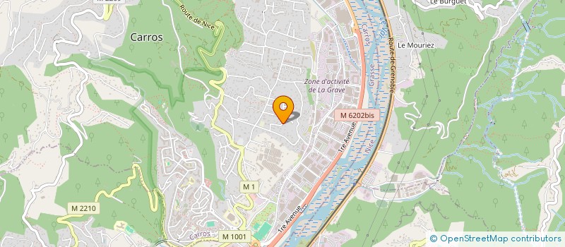 localisation de l'entreprise EG ELEC à CARROS