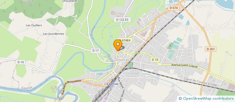 localisation de l'entreprise EG ENTREPRISE GENERALE à COUTRAS