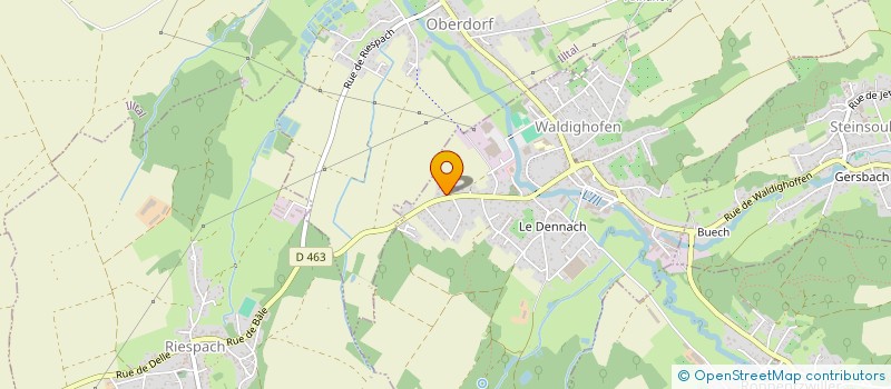 localisation de l'entreprise EG ET EG  WALDIGHOFEN