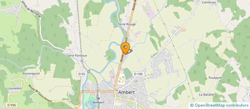 localisation de l'entreprise EG GROUP  AMBERT