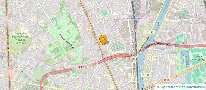 localisation de l'entreprise EG HOLDING à VITRY-SUR-SEINE