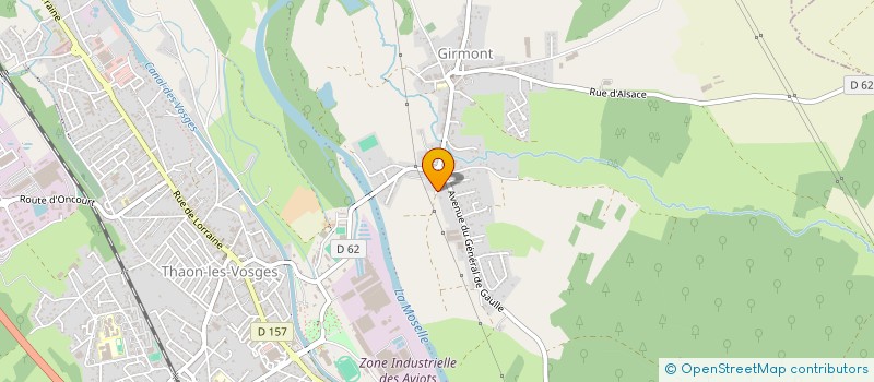 localisation de l'entreprise EG IMMO  THAON-LES-VOSGES