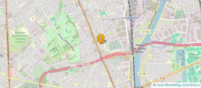 localisation de l'entreprise EG IMMO  VITRY-SUR-SEINE