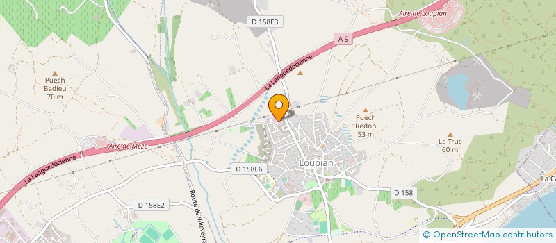 localisation de l'entreprise EG IMMO  LOUPIAN