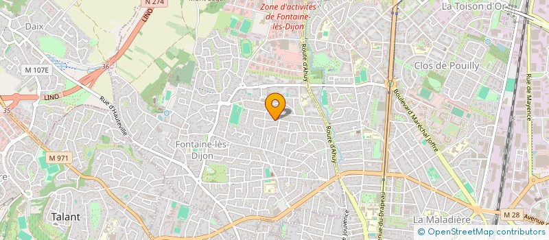 localisation de l'entreprise EG IMMOBILIER  FONTAINE-LES-DIJON