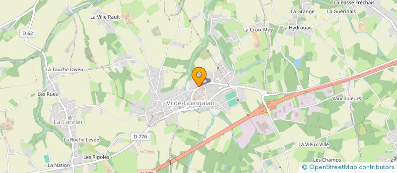 localisation de l'entreprise EG IMMOBILIER  VILDE-GUINGALAN