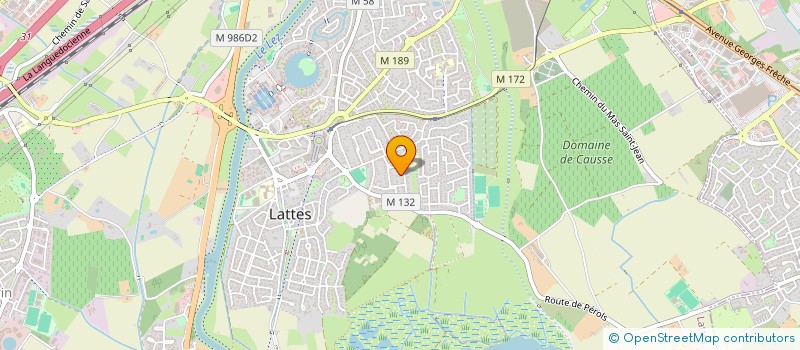 localisation de l'entreprise EG INVEST à LATTES