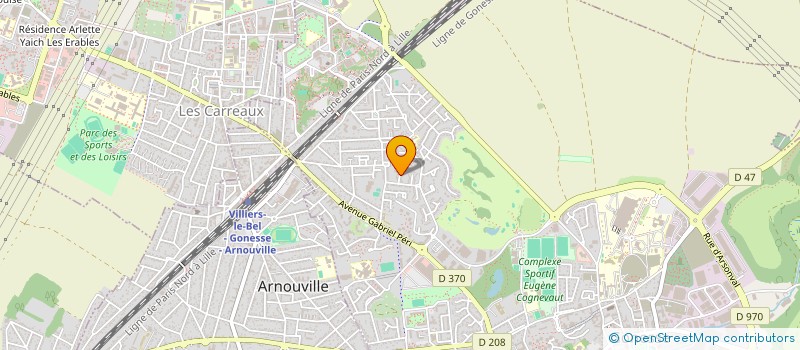 localisation de l'entreprise EG INVEST  ARNOUVILLE