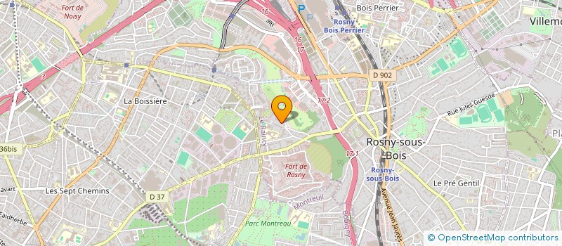 localisation de l'entreprise EG INVEST  ROSNY-SOUS-BOIS