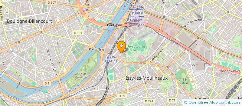 localisation de l'entreprise EG LABO - LABORATOIRES EUROGENERIC à ISSY-LES-MOULINEAUX