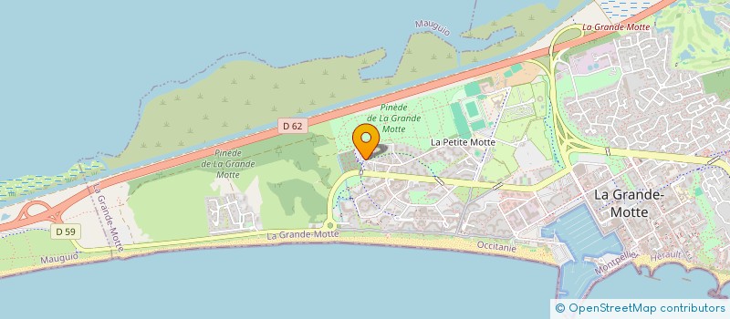 localisation de l'entreprise EG LOC'  LA GRANDE-MOTTE