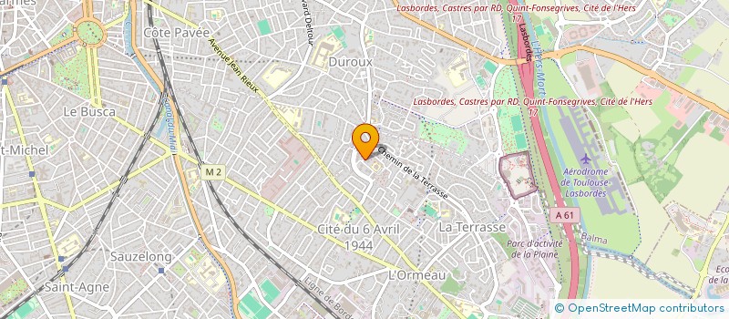 localisation de l'entreprise EG&M à TOULOUSE