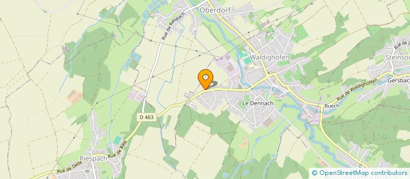 localisation de l'entreprise EG MG  WALDIGHOFEN