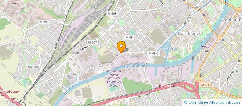localisation de l'entreprise EG NORD à LILLE
