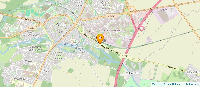 localisation de l'entreprise EG PAYSAGE  SENLIS