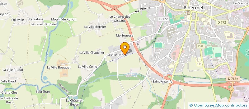 localisation de l'entreprise EG PERC'HENN  PLOERMEL