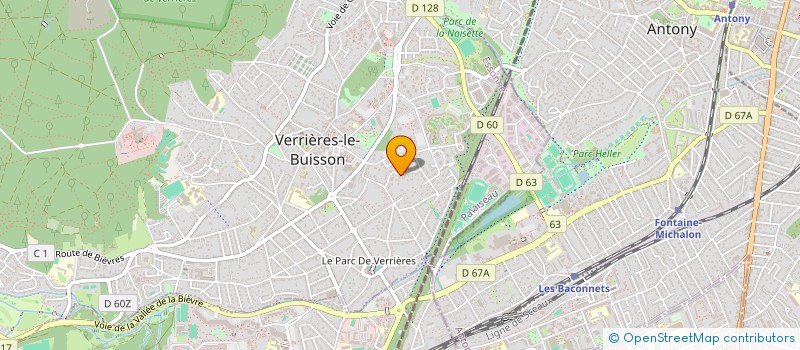 localisation de l'entreprise EG PROJECTSOLUTIONS  VERRIERES-LE-BUISSON