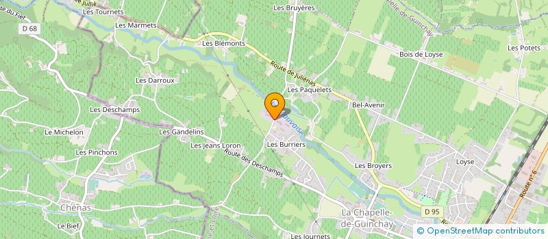 localisation de l'entreprise EG SCOB à LA CHAPELLE-DE-GUINCHAY