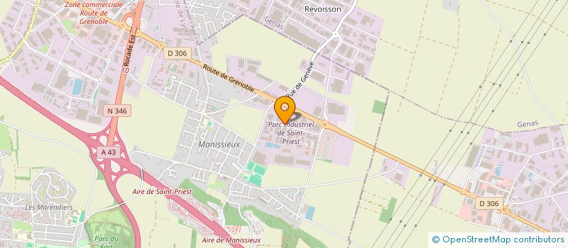 localisation de l'entreprise EG SOL REGION LYONNAISE  SAINT-PRIEST