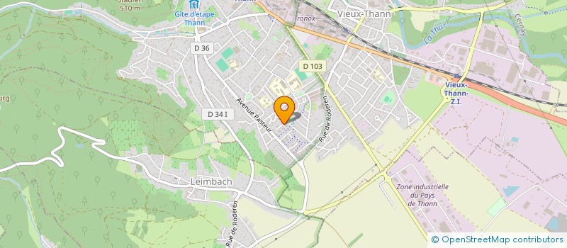 localisation de l'entreprise EG SOPHROLOGIE ET HYPNOTHERAPIE  THANN