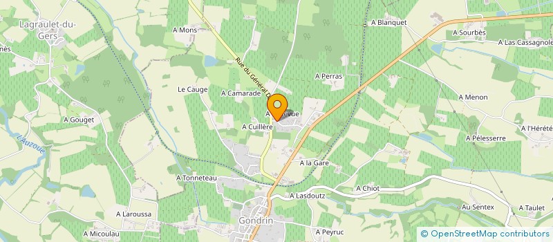 localisation de l'entreprise EG STRUCTURE 32  GONDRIN