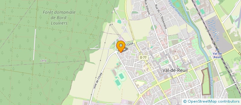 localisation de l'entreprise EG27 à VAL-DE-REUIL