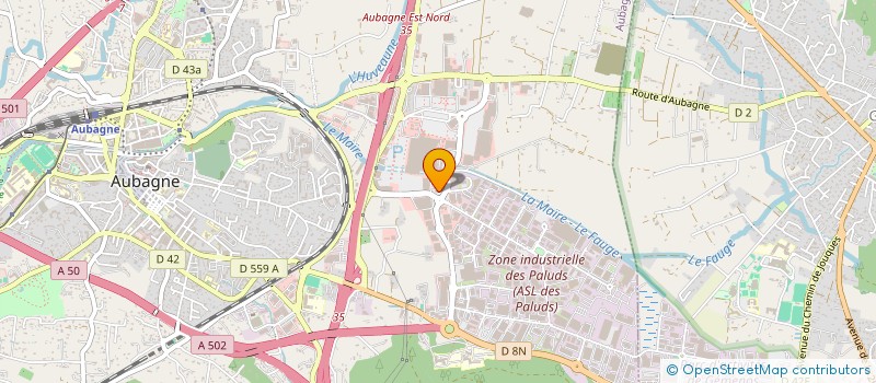 localisation de l'entreprise EG2EA à AUBAGNE