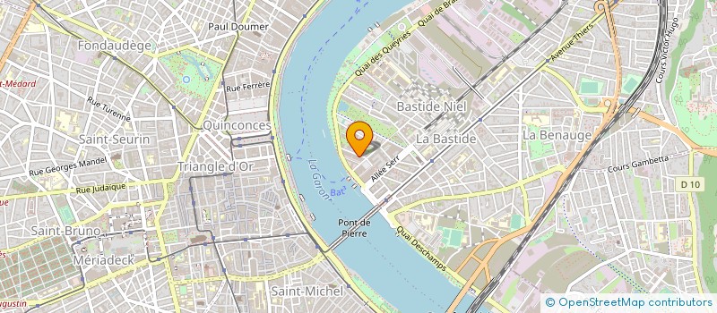 localisation de l'entreprise EG2F à BORDEAUX