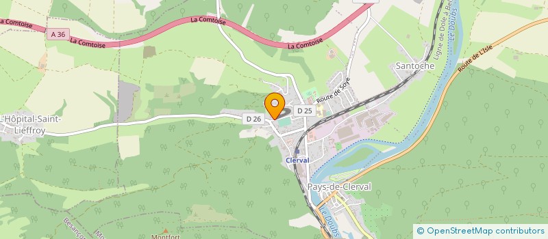 localisation de l'entreprise EG2T  PAYS-DE-CLERVAL
