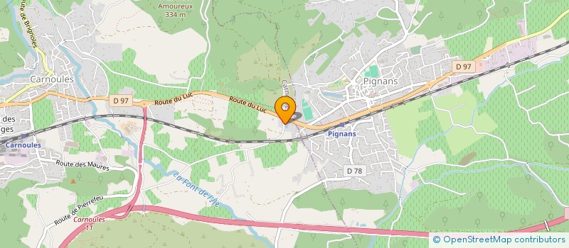 localisation de l'entreprise EG2T ELECTRICITE à CARNOULES