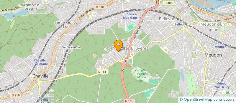 localisation de l'entreprise EG3 à SEVRES