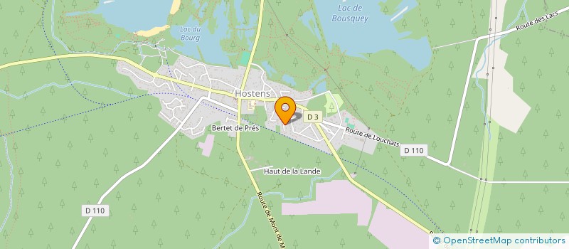 localisation de l'entreprise EG3M  HOSTENS