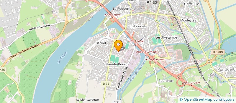 localisation de l'entreprise EGA à ARLES