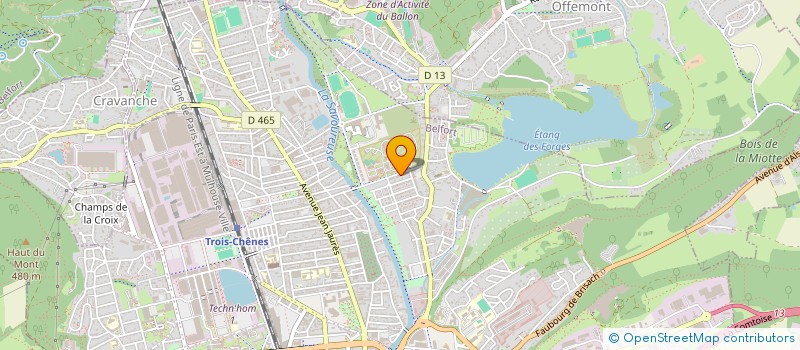 localisation de l'entreprise EGA ELEC à BELFORT