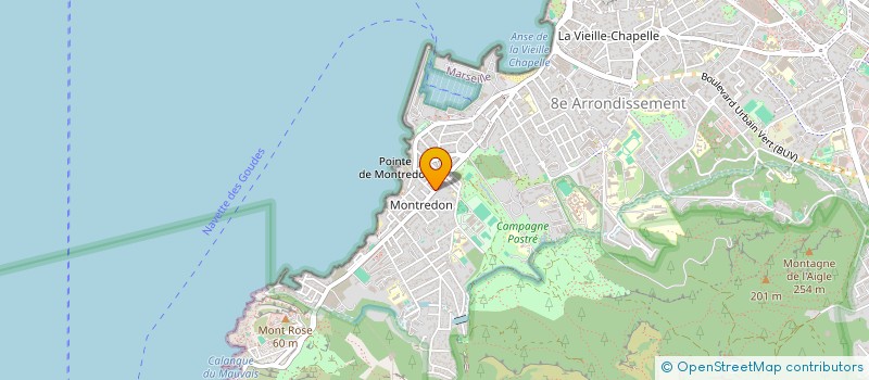 localisation de l'entreprise EGA IMMO à MARSEILLE 8