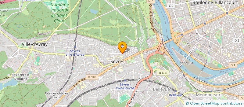 localisation de l'entreprise EGA2001  SEVRES