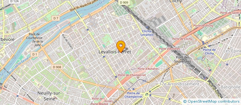 localisation de l'entreprise EGABA à LEVALLOIS PERRET