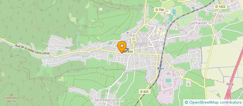 localisation de l'entreprise EGADIA  BARR