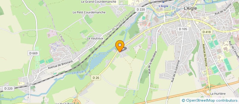 localisation de l'entreprise EGAELEC à L'AIGLE