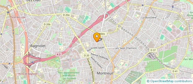 localisation de l'entreprise EGAFP  MONTREUIL