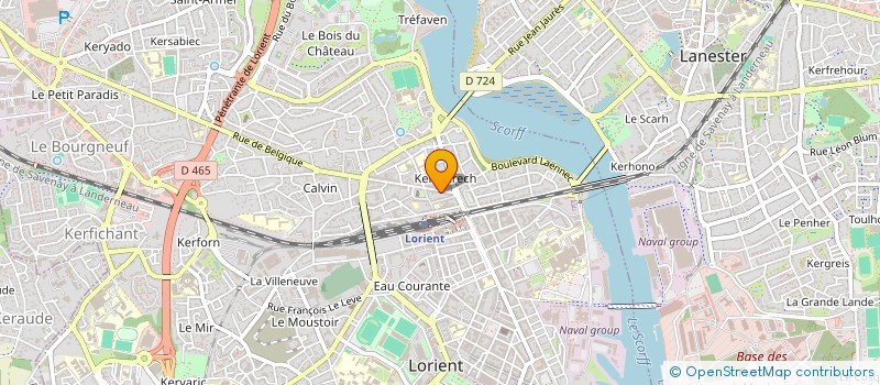 localisation de l'entreprise EGAL + à LORIENT