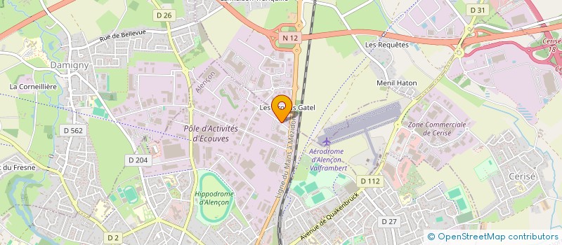 localisation de l'entreprise EGAL à ALENCON